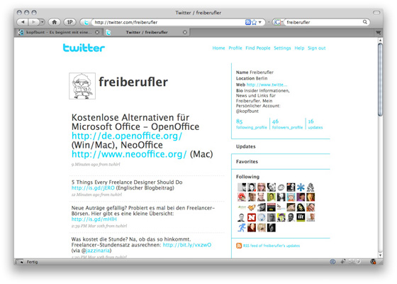 Twitter-Account @freiberufler