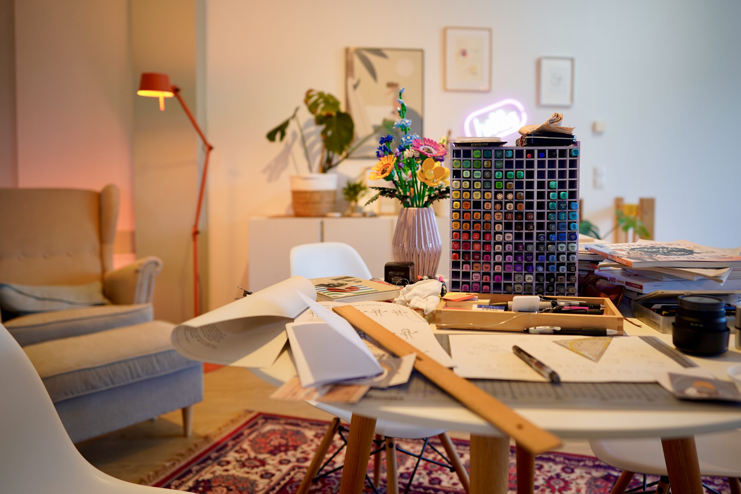 Mein Design-Studio, -Büro, -Atelier, und -Werkstatt